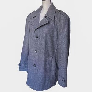 Michael KORS Charcoal Gray Pea Coat